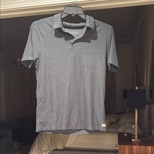 Vuori Men's Gray Polo Shirt